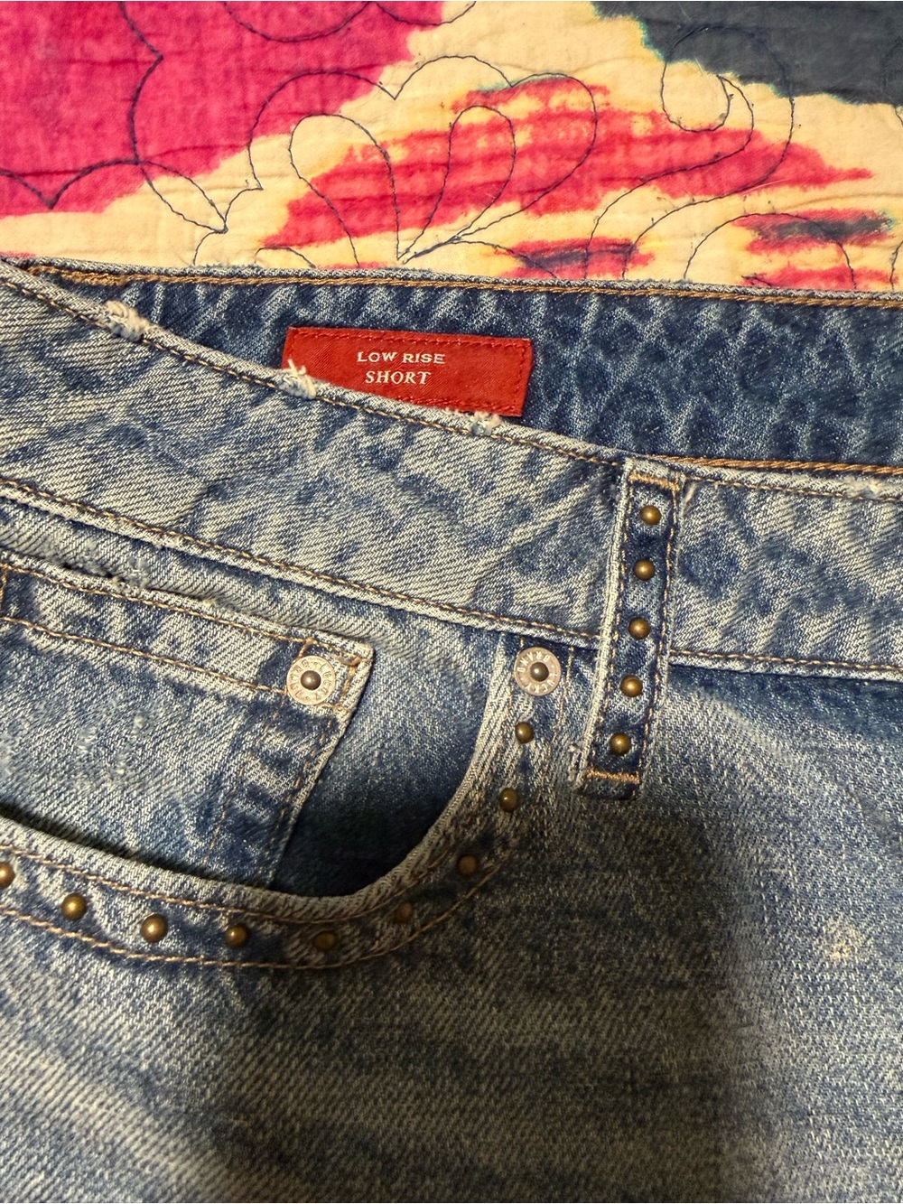 Lucky Brand Light Blue Distressed Denim Cutoff Shorts - Picture 4 of 6